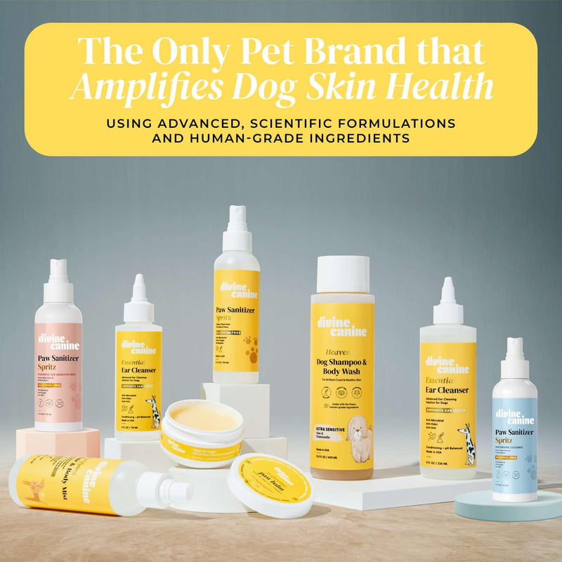 Cleansing Hair and Body Spray for Dogs - 5.1 Fl Oz of Dog Deodorizing Spray Long Lasting Formula - Everyday Body Spray with Aloe, Lemongrass Oil, and More - Made in The USA - BeesActive Australia
