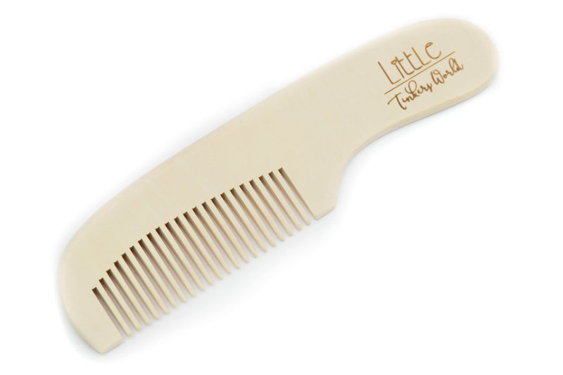 Baby Hair Brush and Comb Set for Newborn Wooden 4 Piece Soft Bristle Baby Brush and Comb Set for Newborn Girl Boy and Toddler Soft Cradle Cap New Born Infant Hair Brushes Perfect Baby Registry Gift 4 Piece Set