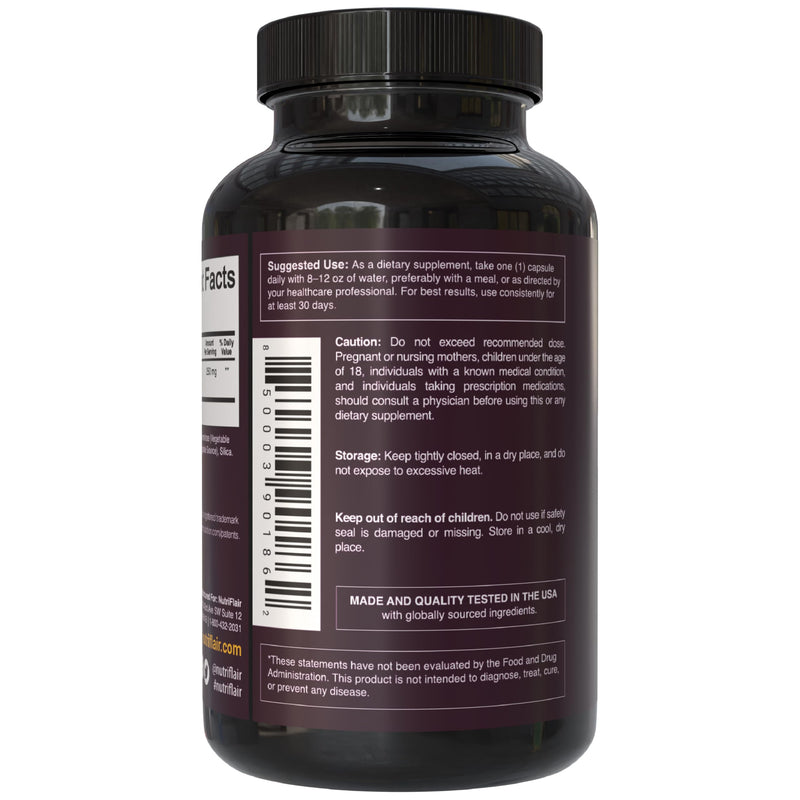 NutriFlair DihydroBerberine 250 mg (GlucoVantage®), 60 Capsules | High Bioavailability Berberine Supplement, Advanced Metabolic & Daily Wellness Support, 2-Month Supply