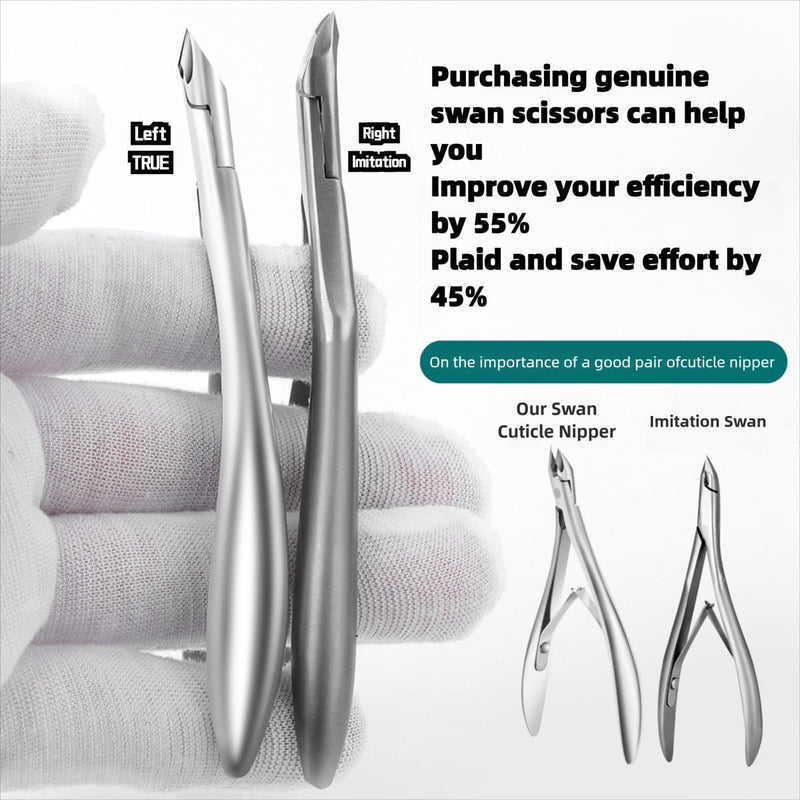 Cuticle Nippers, Professional Accurate Fast Sharp Small Jaw Cuticle Cutters, Nail Cuticle Cutting Pliers, Nail Dead Skin Remover Tool,Stainless Steel Cuticle Trimmer, Silver, Jaw 4mm Jaw-4mm Blade - BeesActive Australia