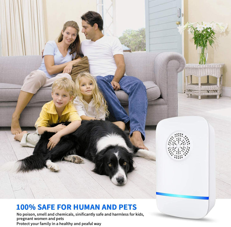 6 Packs Ultrasonic Pest Repeller, Indoor Ultrasonic Repellent for Roach, Rodent, Mouse, Bugs, Mosquito, Mice, Spider, Electronic Plug in Pest Control - BeesActive Australia