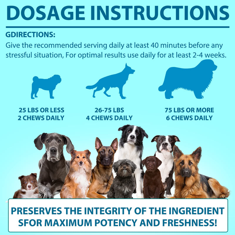 Calming Chews for Dogs,Quiet Moments Dog Calming Treats,Help Promote Relaxation,Dogs Anxiety Stress Relief-Barking,Separation,Thunder,Travel Issues (Salmon, 110counts) Salmon 110 Count (Pack of 1)