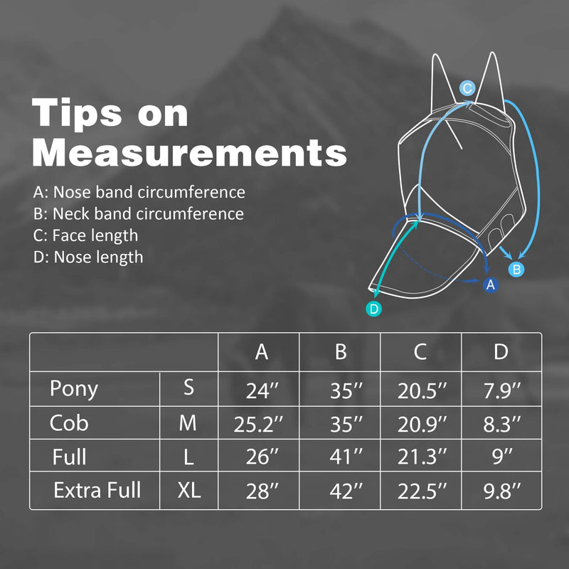 Harrison Howard Pro LumiVista Horse Full Face Fly Mask Large Eye Space Long Nose with Ears UV Protection for Horse Iridescent Prints M Medium - BeesActive Australia