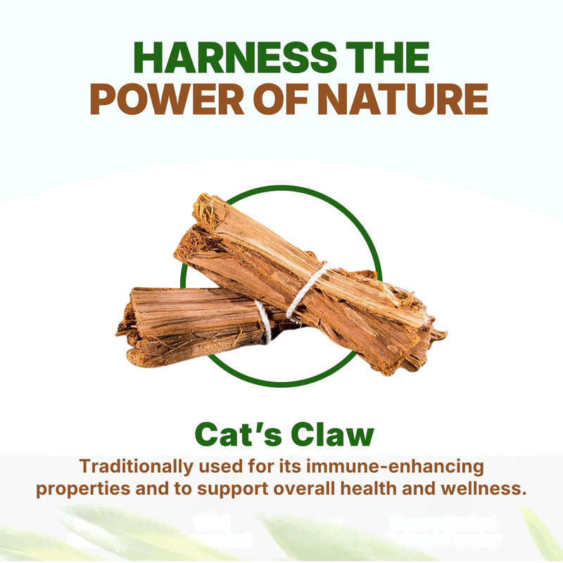 Go Nutra - Cat’s Claw Powder, Pure Cats Claw Herbal Supplement Wildly Harvested from Peru, All Natural UNA de Gato for Water, Tea, Juice, and More, Non-GMO, Gluten-Free, Vegan, 1lb