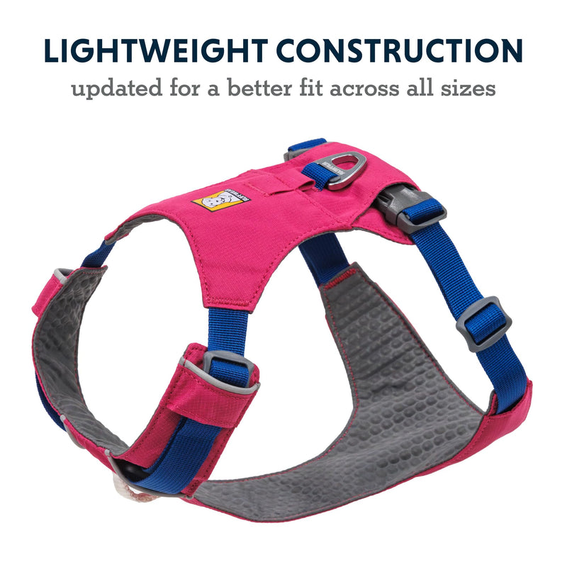 Ruffwear, Hi & Light, Everyday Lightweight Dog Harness, Trail Running, Walking, Hiking, All-Day Wear, Alpenglow Pink, Medium - BeesActive Australia