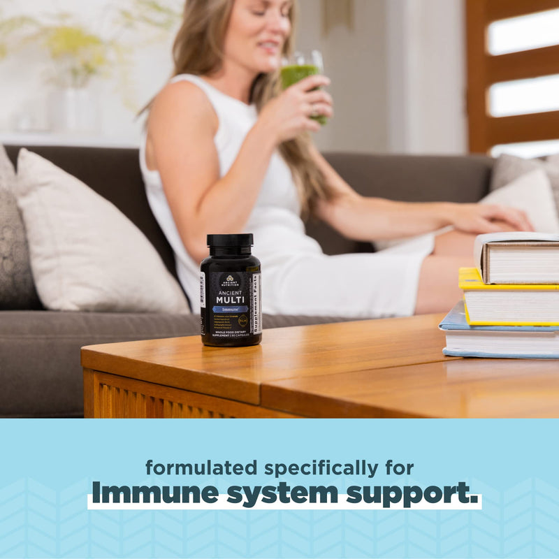 Ancient Nutrition Immune Support Multivitamin, Vitamin D & C, Turmeric