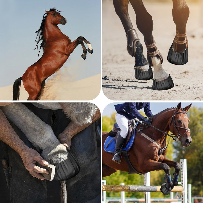 6/12 Pack Horse Hoof Tape, Cotton Strong Sticky Horse Hoof Wraps, Breathable Magic Cushion Hoof Packing, Additional Protection for Hoof Hoove Wound Management and Laminitis Abscess Relief (6) 6 PACK