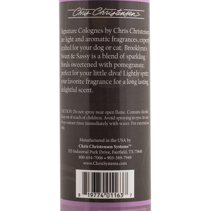 Chris Christensen Smart Scents Brooklynn's Sweet & Sassy Grooming Cologne, Groom Like a Professional, Long Lasting, Designer Fragrances, 16 oz 16 Fl Oz (Pack of 1) - PawsPlanet Australia
