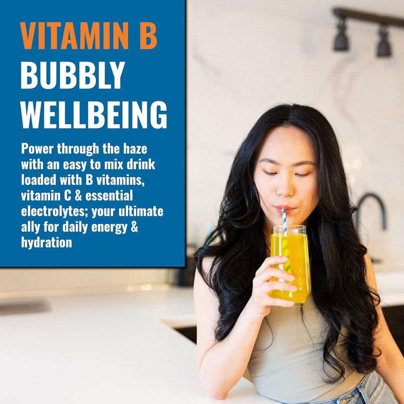 Ener-B+ Sugar Free Multivitamin Drink Mix, Vitamin B - Orange, 30 Count | Instant Vitamin Packets, Electrolyte Powder Sticks, Hydration Booster, Supplement Liquid for Men and Women 5.75 Ounce (Pack of 1)