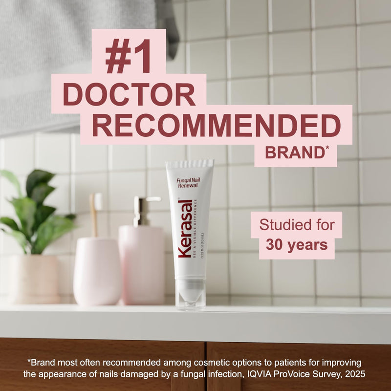 Kerasal Nail Fungus Extra Strength | Restorative Nail Repair for Damaged Nails, 0.33 fl oz (Packaging May Vary) Nail Renewal 0.33 Fl Oz (Pack of 1)