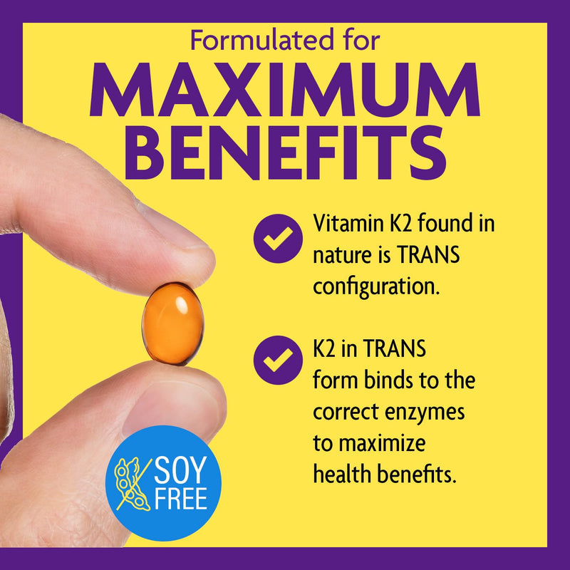 InnovixLabs Full Spectrum Vitamin K2 MK-7-90 Capsules - Vit K2 Vitamin Supplement with Trans Form MK7 & MK4-600 mcg - Supports General Health & Bones, K-2 Vitamins - Soy & Gluten Free - BeesActive Australia