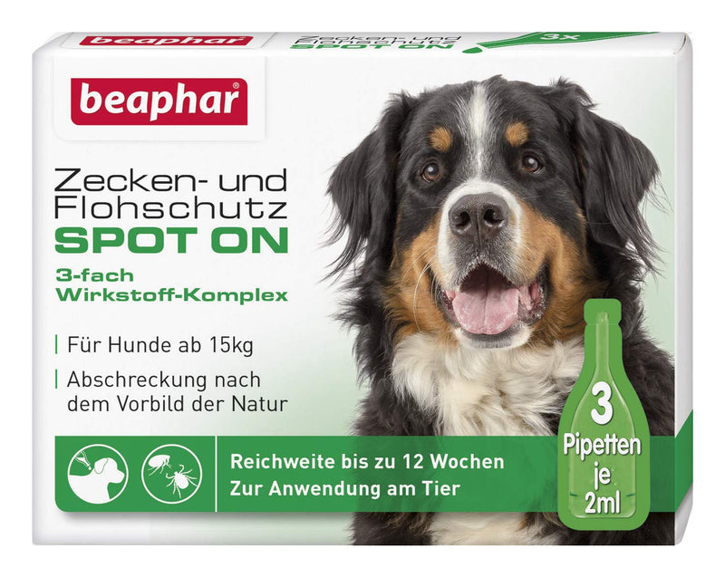 Tick and flea protection Spot ON for dogs over 15 kg & flea protection Spot ON for dogs up to 15 kg - BeesActive Australia