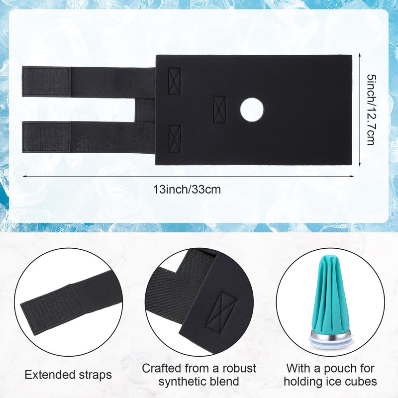 4 Pack Ice Pack Wraps for Horse Knee 5" x 13" Cooling Pack Wrap with Flexible Straps for Horse Injuries, Reusable Ice Boot Cold Pack for Horse Leg Hock Joint - BeesActive Australia