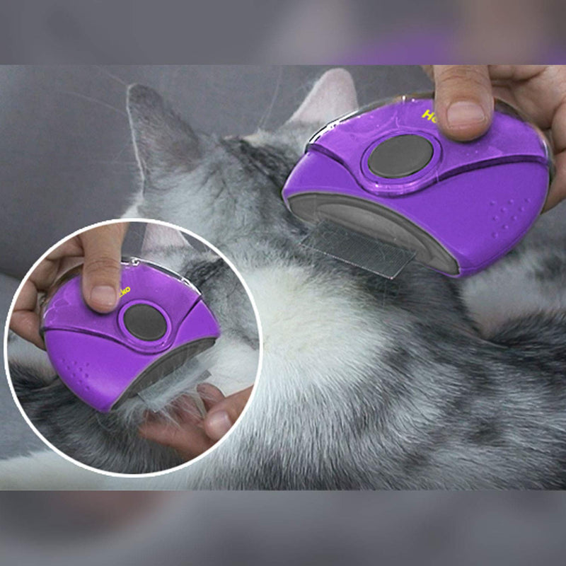Hertzko Dog Brush 3 in 1 Pet Deshedding, Detangling, and Combing Tool - Removes Loose Undercoat, Mats, and Tangled Hair - Great for Travel! Compact Brush for Dogs, Cats, Horses and Small Animals - BeesActive Australia