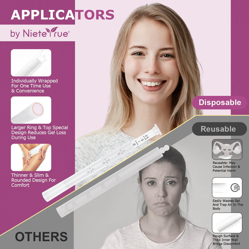 Updated Disposable Vaginial Cream Applicators (20 Packs) Dosage Markings Hygienic Individually Wrapped Fit to Most Lub-ric-ants, Cream, or Gels, Feminine Care Vaginial Applicators 20-pack - BeesActive Australia
