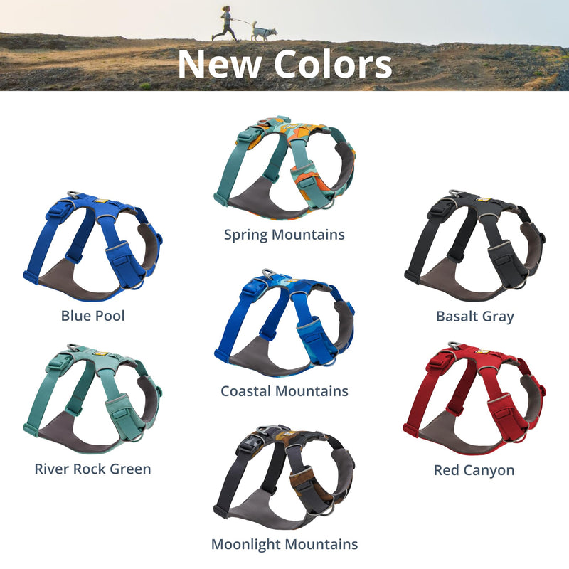 Ruffwear, Front Range Dog Harness, Reflective and Padded, No Pull Harness for Training and Everyday, Basalt Gray, Large/X-Large - BeesActive Australia