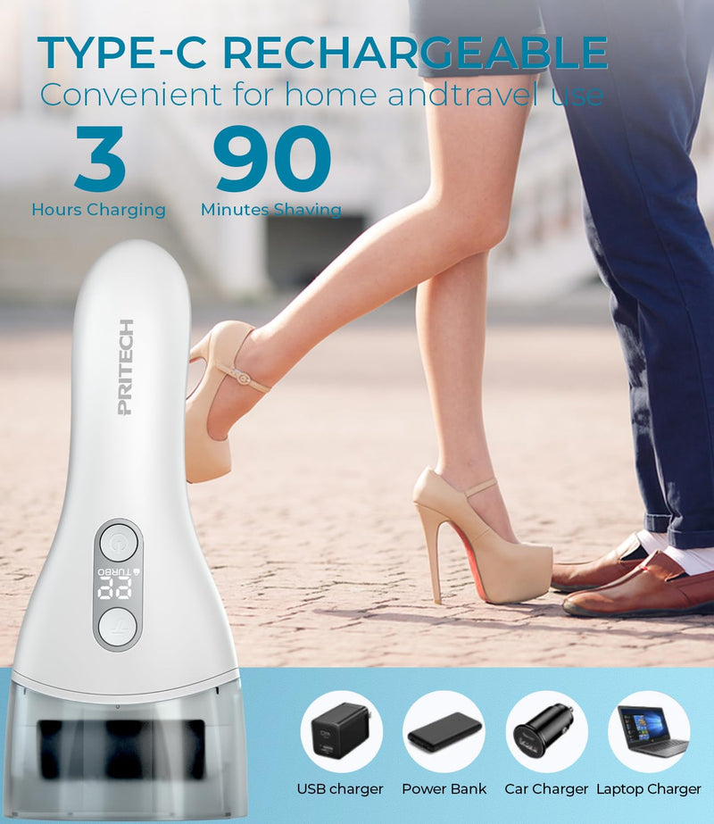 Electric Callus Remover for feet,Rechargeable Foot File Electronic Pedicure Tools Kit for Calloused Removal, Waterproof Electric Foot Scrubber Duty Feet Care for Heels Dead BCM-1138T-White - BeesActive Australia