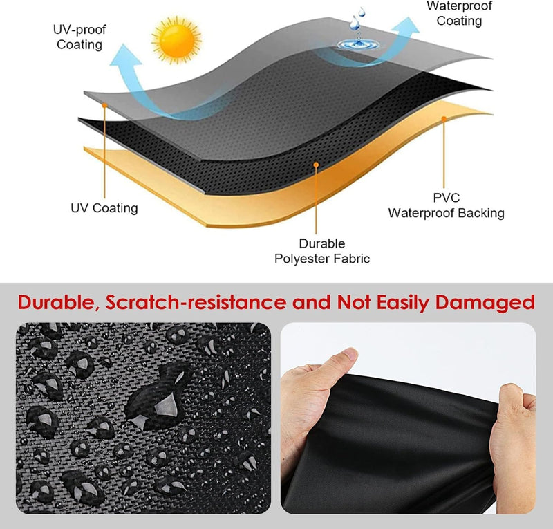 Rowing Machine Cover for YOSUDA Magnetic/Water Rowing Machine, Waterproof Fitness Equipment Cover for Row Machine Dustproof Protective Cover, 75" L x 20" W x 27" H