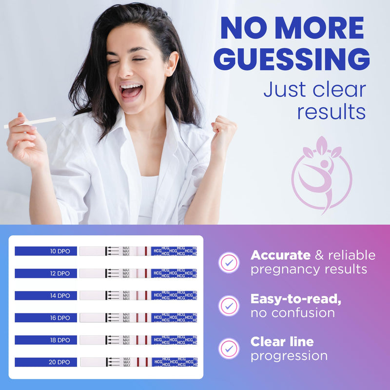 Pelvana Pregnancy and Ovulation Test Strips Combo Kit - 25 LH Fertility Test Strips + 10 Pregnancy HCG Checker Kits - Identify Your Peak Fertility Days - Easy at Home Ovulation Tests (35 Piece Kit) Ovulation + Pregnancy - 25 LH + 10 HCG - BeesActive Australia