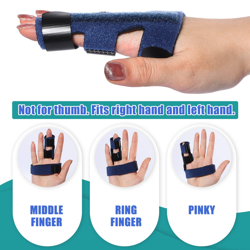 Sumifun Trigger Finger Splint for Right and Left Hand, Mallet Finger Brace for Index Middle Ring Pinky, for Straightening Dislocated Fingers, Releasing Arthritis Pain