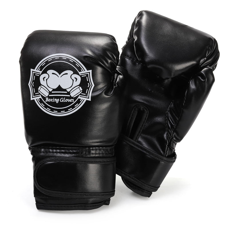 3-in-1 Kids Boxing Set, Punching Gloves Mitts Kick Pad for Beginners, Sports Kickboxing Training Set for Youth Child Boxing, Karate, Taekwondo, Muay Thai, MMA Training