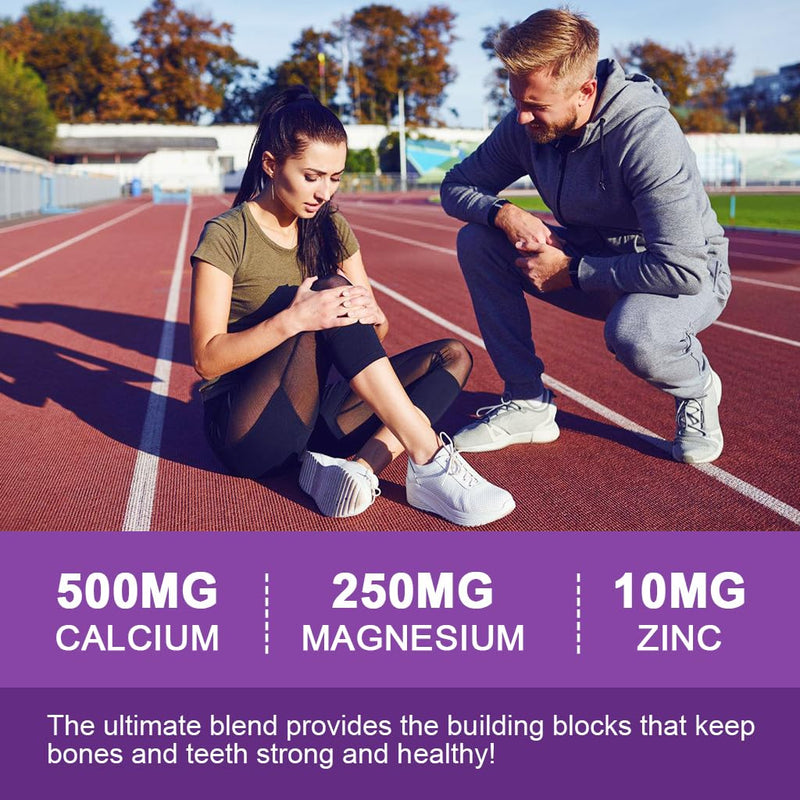 Calcium Magnesium Zinc Gummies witn Elderberry and Sea Moss, Calcium Magnesium 2:1, Contains Magnesium Glycinate, Vitamin D3, for Bones, Muscles, Calm Mood & Sleep Support , 60 Gummies(3 Packs) Sweet Elderberry 60 Count(Pack of 3)