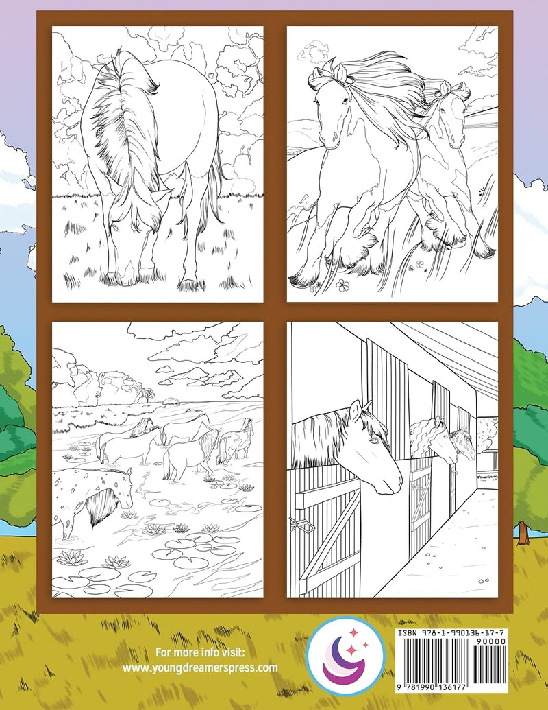 Horse Coloring Book: For Kids Ages 9-12 (Young Dreamers Coloring Books) - BeesActive Australia
