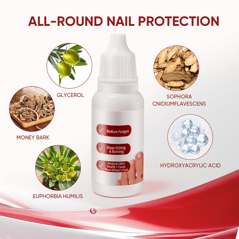 Toenail Treatment,Gentle Formula, Effectively Improves Nails for a More Beautiful Appearance 0.5 Fl Oz (Pack of 2) - BeesActive Australia