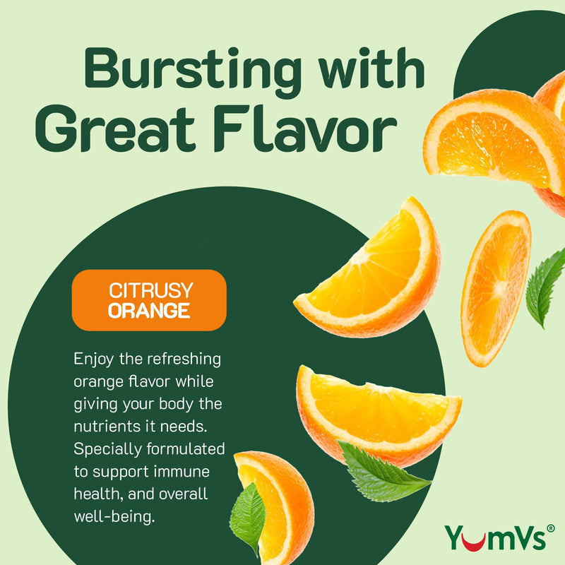YumVs Vitamin C Gummies for Adults - 250 mg Orange Flavored Vitamin C Gummy - Vitamin C Chewable Immune Gummies for Adults - Immune Support Supplement - Kosher, Halal, Gluten Free (200 Count), 2 Pack 100 Count (Pack of 2)