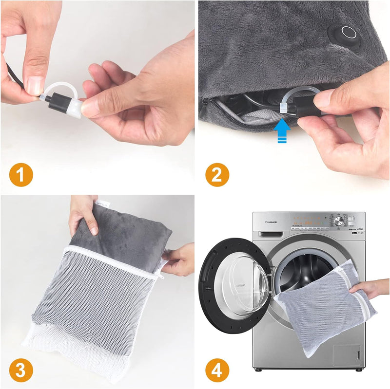 Electric Heated Pad Hand Warmer, Pocket Pouch Design Graphene Heating for Winter Outdoor Camping with 3 Levels Heat Setting,Portable USB Handwarmer Heater by Honwally(Power Bank not Included) - BeesActive Australia