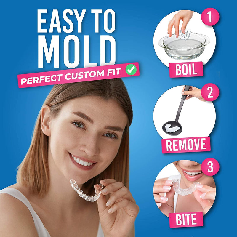 HONEYBULL Anti Grinding Guard Set for Light Grinding, Comfortable Custom Mouth Guard for Nighttime Teeth Grinding (12 Pack - Thin) 12.0