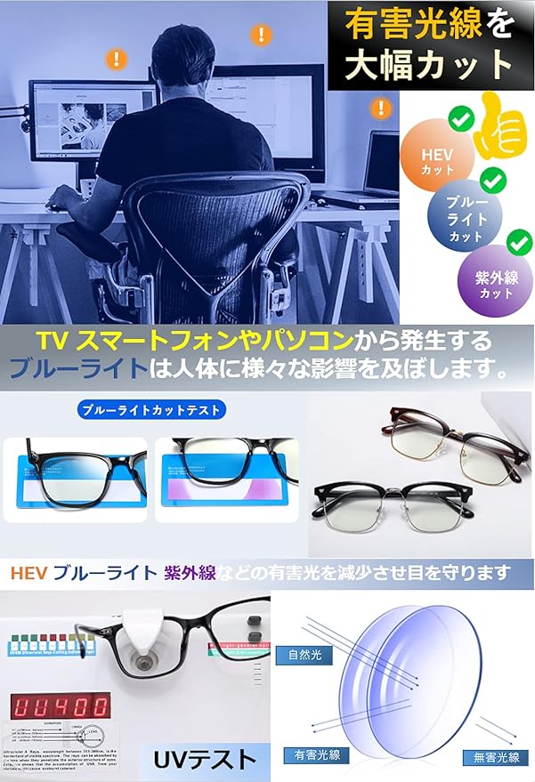 M Grande Blue Light Reduction, Color Changing, UV Protection, Blue Light Reducing, Dimmable Lenses, PC Glasses, Fashion Glasses, Stainless Steel, Fashionable, Unisex, Ultra Lightweight, Sunglasses - BeesActive Australia