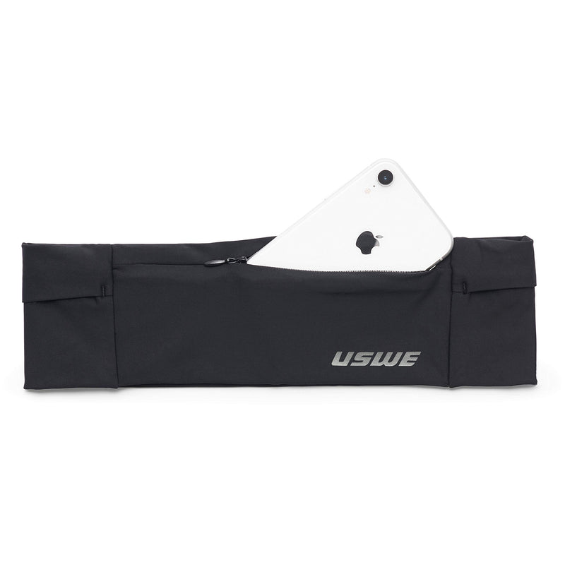USWE HOFTER Unisex Running Hip Belt w/Water Resistant Phone Pocket, Skin Tight, Bounce Free, Waist Pack for Running, Walking, Cycling & Active Lifestyles (Medium: 81-87 cm / 32-34 in) Medium: 81 - 87 cm / 32 - 34 in