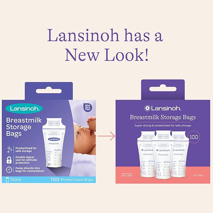 Lansinoh Breastmilk Storage Bags 100 Count -  Australia