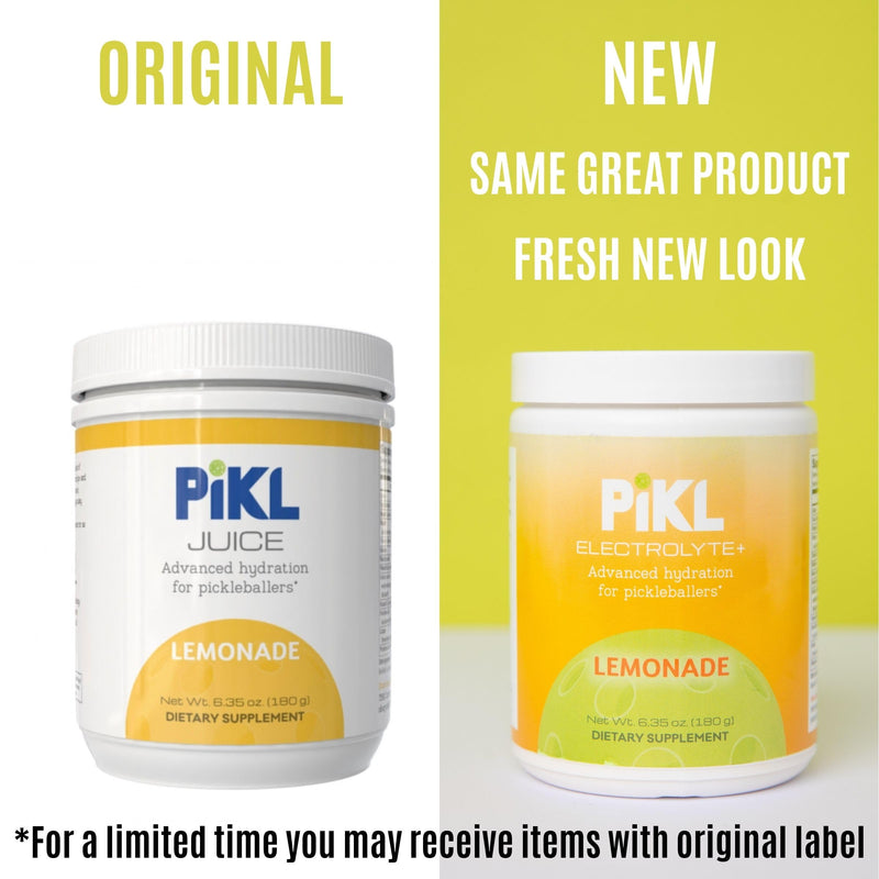 PiKL Nutrition Electrolyte Drink Mix for Pickleball | Magnesium & B-Vitamins | 0g Sugar | 30 Servings (Lemonade) Lemonade