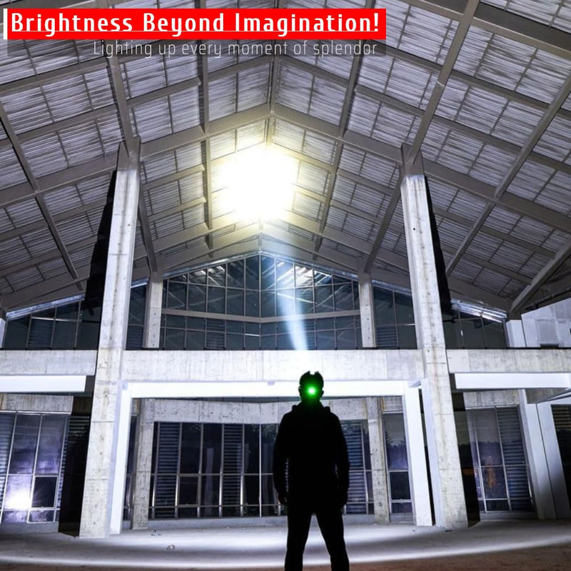 Rechargeable LED Headlamp with Super Wide Bright Light Spot – Ideal for Long-Distance Illumination, USB Charging for Your Phone, Perfect for Fishing, Camping, Hiking, Emergency Searching Super Bright White Laser Chip