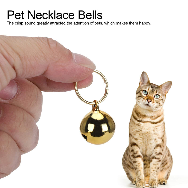 2 Pack Rustproof Copper Bells Extra Loud Cat Dog Portable Collar Bell for Birds and Wildlife Protection (Gold) - BeesActive Australia