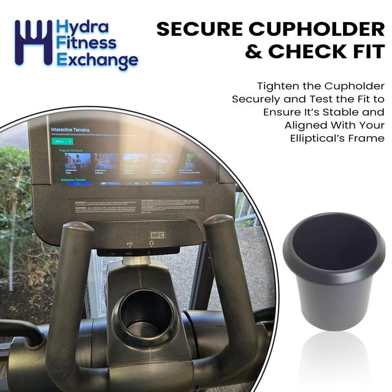 Charcoal Gray Cupholder 1001034-2400 Works W Life Fitness Integrity Elliptical