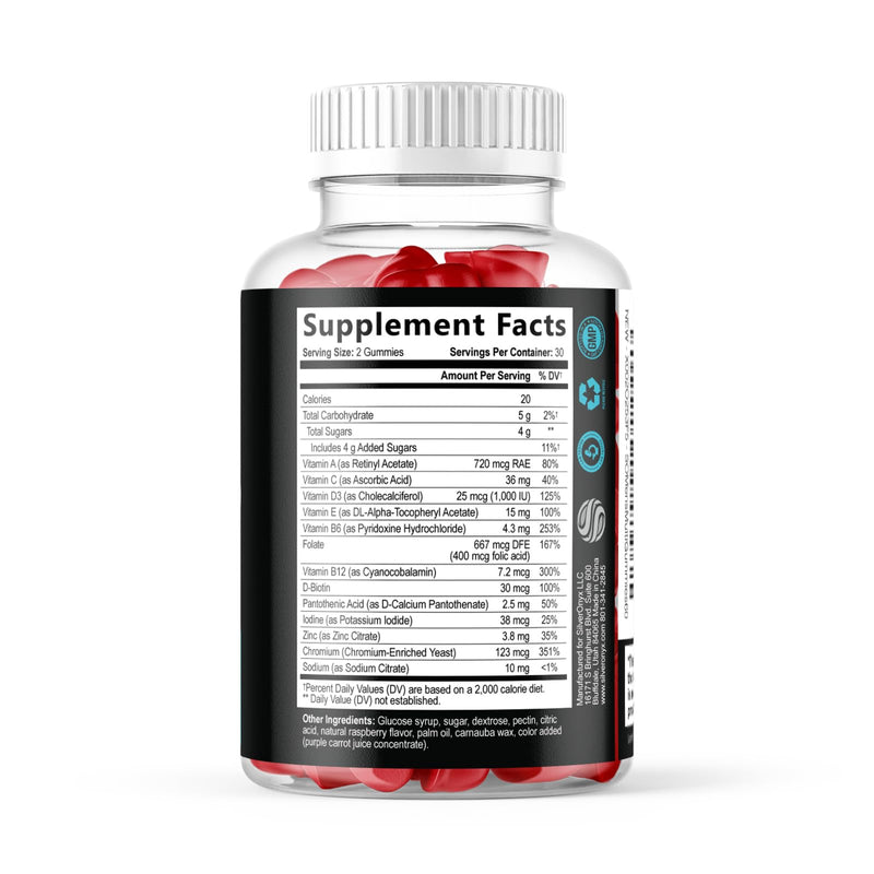 Multivitamin for Men - Complete Daily Mens Multivitamin Gummies with Vitamin D, B Vitamins, Zinc & More - Energy, Memory, Focus & Immune Health Support - 13 Essential Vitamins & Minerals - 60 Capsules