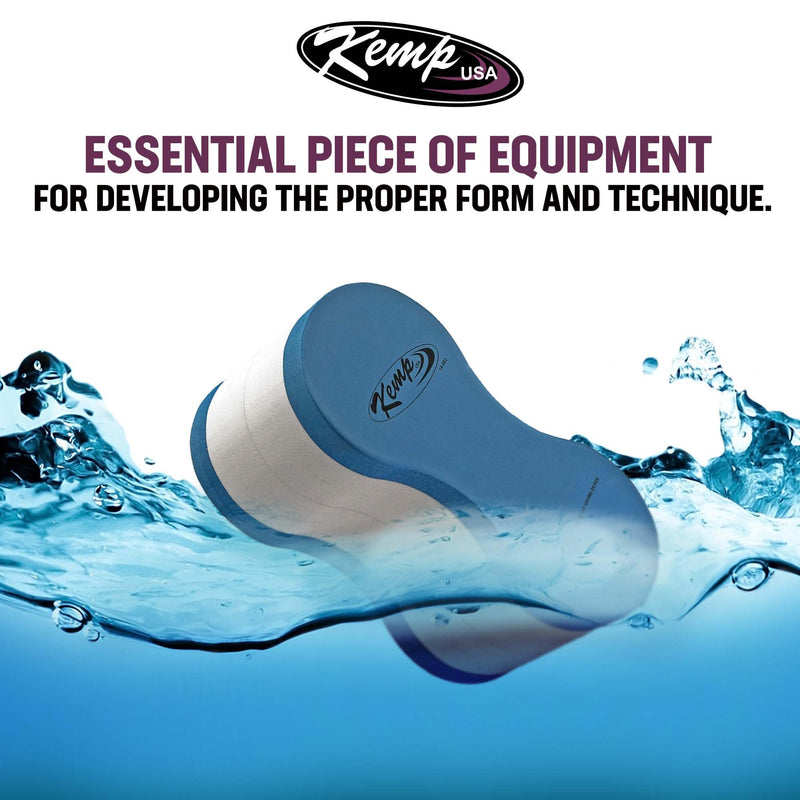 Kemp USA Solid Swim Pull Buoy Float Pack of 2 EVA Foam Training Buoy for Swim Technique Arm Strength & Endurance Training Pool Swim Equipment