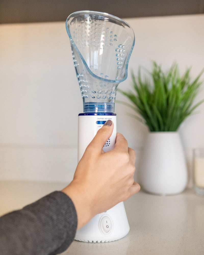 Crane x Halls Personal Vaporizer Steam Inhaler, FSA Approved Throat Steamer, Vocal Steamer for Singers Warm Steam Sinus Inhaler for Congestion and Cough Relief, Natural Decongestant Relief Halls Steam Inhaler - BeesActive Australia