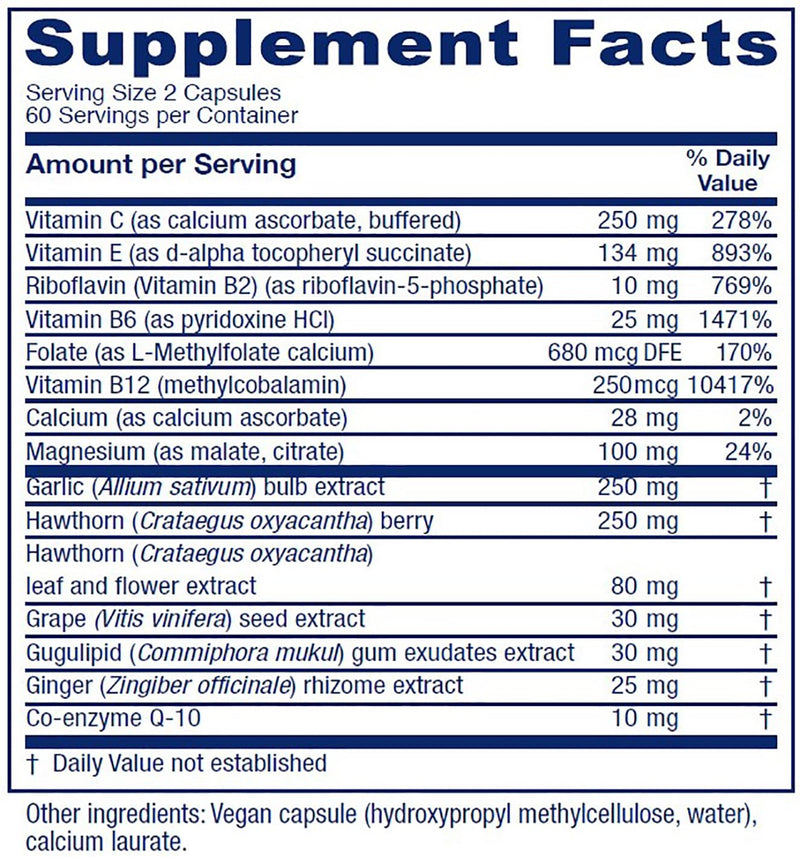 Vitanica CardioBlend, Cardiovascular Support, Vegan, 120 Capsules Pro Logo - 120 Capsules