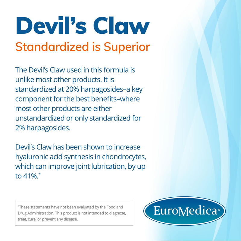 Euromedica ArthoMed - 60 Capsules - Clinically Studied Boswellia & Curcumin, Devil’s Claw - Joint & Spine Health, Cartilage Formation, Flexibility, Comfort - 30 Servings - BeesActive Australia