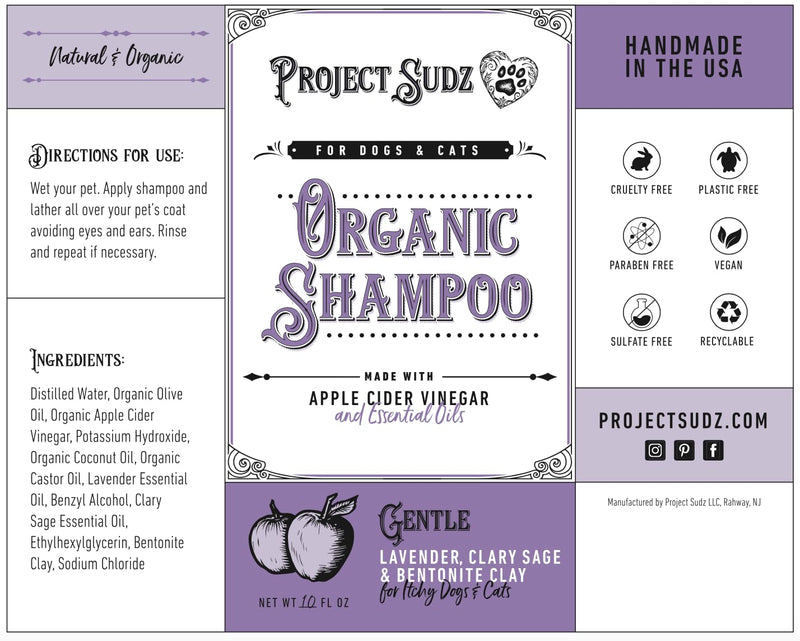Gentle All Natural Dog Shampoo | Liquid Shampoo for Dogs | Lavender - PawsPlanet Australia