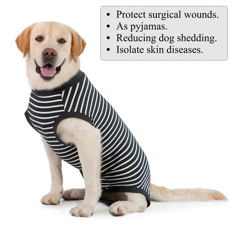 Cyponpy dog bodysuit with Velcro fastener surgery body for dogs after surgery castration bitch male dogs surgery body pet shirt dog leak protection dog body operation wound protection suit for small medium and large dogs XL gray - BeesActive Australia
