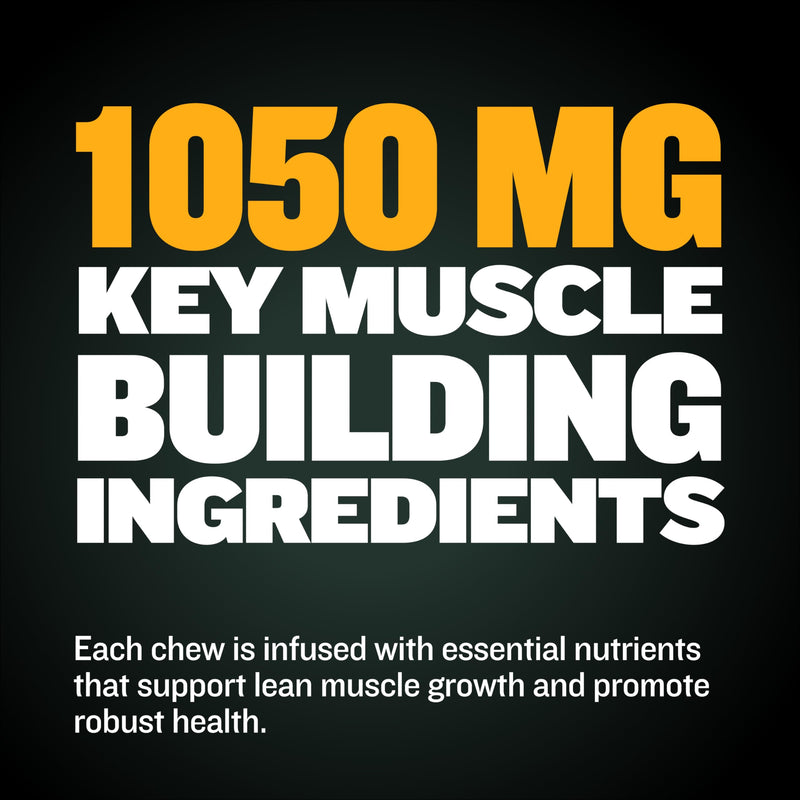 Bully Max Muscle Builder Soft Chews for Dogs and Puppies - Training Supplements for Puppy and Adult Dog - Dog Food Topper Treats for Muscle Gain - All Dog Breeds & Ages, 75 Delicious Soft Chews - PawsPlanet Australia