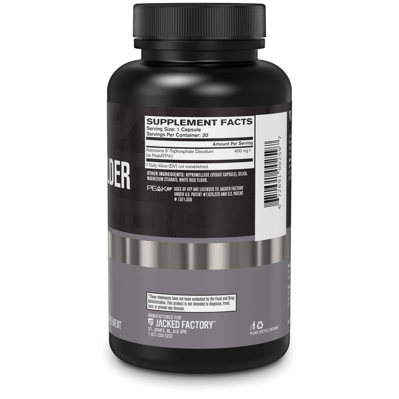 Jacked Factory Essentials Muscle Builder - ATP Muscle Builder for Men with Peak ATP to Support Muscle Gain, Enhance Athletic Performance, & Increase Strength - 30 Capsules - BeesActive Australia