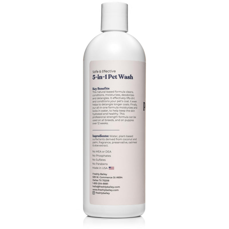 Dog and Cat Shampoo and Conditioner for Dogs and Cats - Best 5 in 1 Fresh Pet Wash - Natural Ingredients Perfect for Sensitive Skin - Cleans, Conditions, Detangles, and Moisturizes - 16OZ - BeesActive Australia
