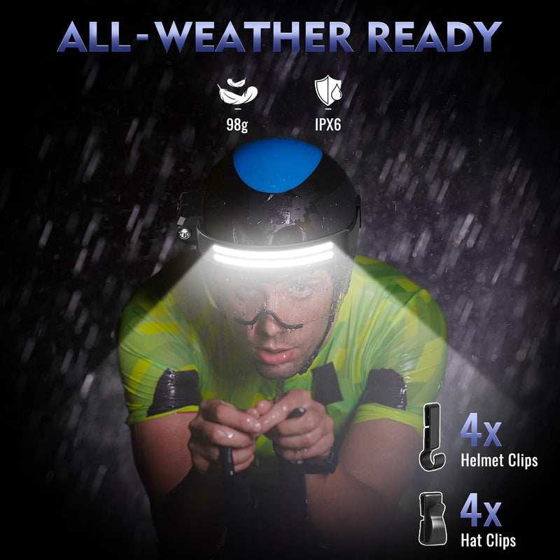 LED Headlamp Rechargeable with Red Light 2 Pack, 270° Wide Beam Head Lights for Forehead, 7Mode Head Lamp with Motion Sensor, LCD Digital Display, Waterproof Hard Hat Light for Camping Hiking Fishing Black with Red Light