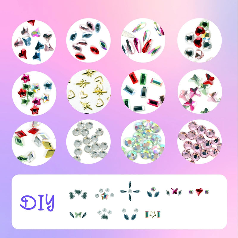 Tooth Gem Kit,Teeth Jewelry Kit with Glue and Light,Tooth Gems Kit for Teeth,Professional DIY Tooth Gem Kit,Fashionable Crystal for Teeth Sweet Smile Gems - BeesActive Australia
